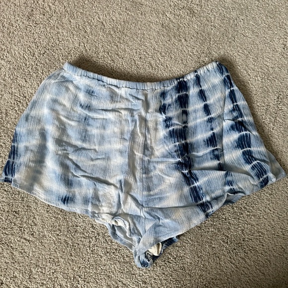 Blue Tie Dye Shorts - Picture 2 of 3